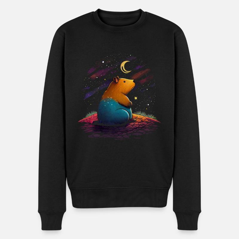 Capybara - Pull Premium bio Homme - noir