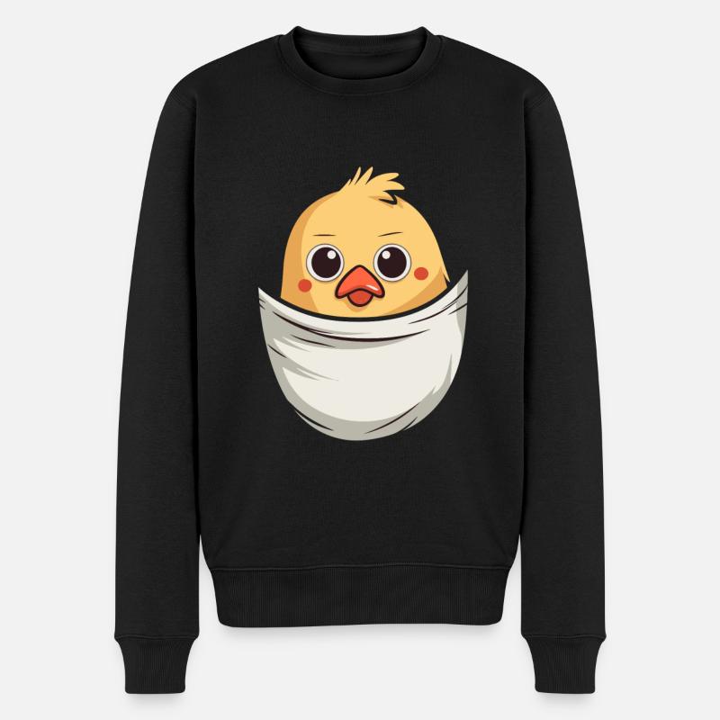 Poulet en poche - Pull Premium bio Homme - noir