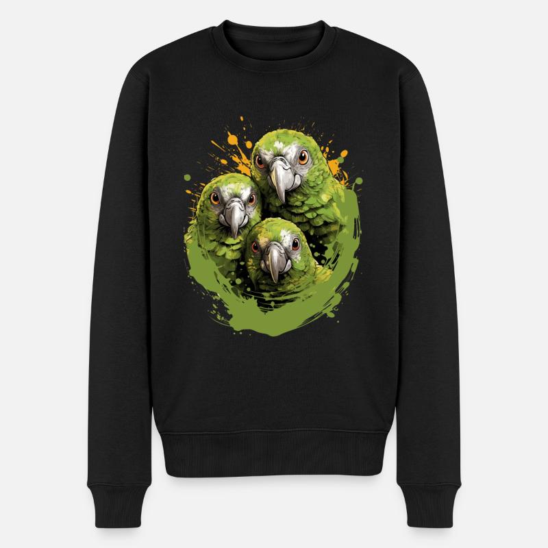 Perruche perruche - Pull Premium bio Homme - noir