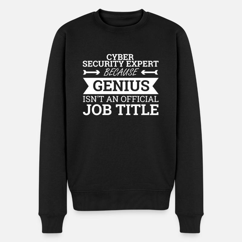 "Génie expert en cybersécurité | Hacker" - Pull Premium bio Homme - noir
