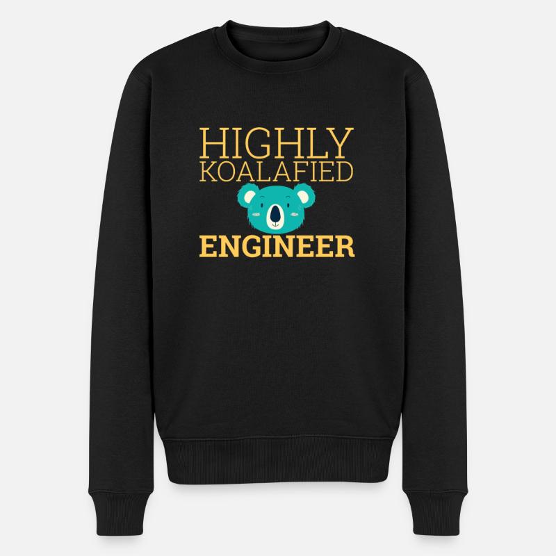 « Ingénieur Koalafied | Ingénieur » - Pull Premium bio Homme - noir