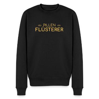 "Pharmacy Pillen Flüsterer | Apotheke" - Männer Premium Bio Pullover - Schwarz - Vorne - Nico (187cm)