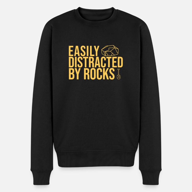 "Geology Rocks | Geology" - Männer Premium Bio Pullover - Schwarz