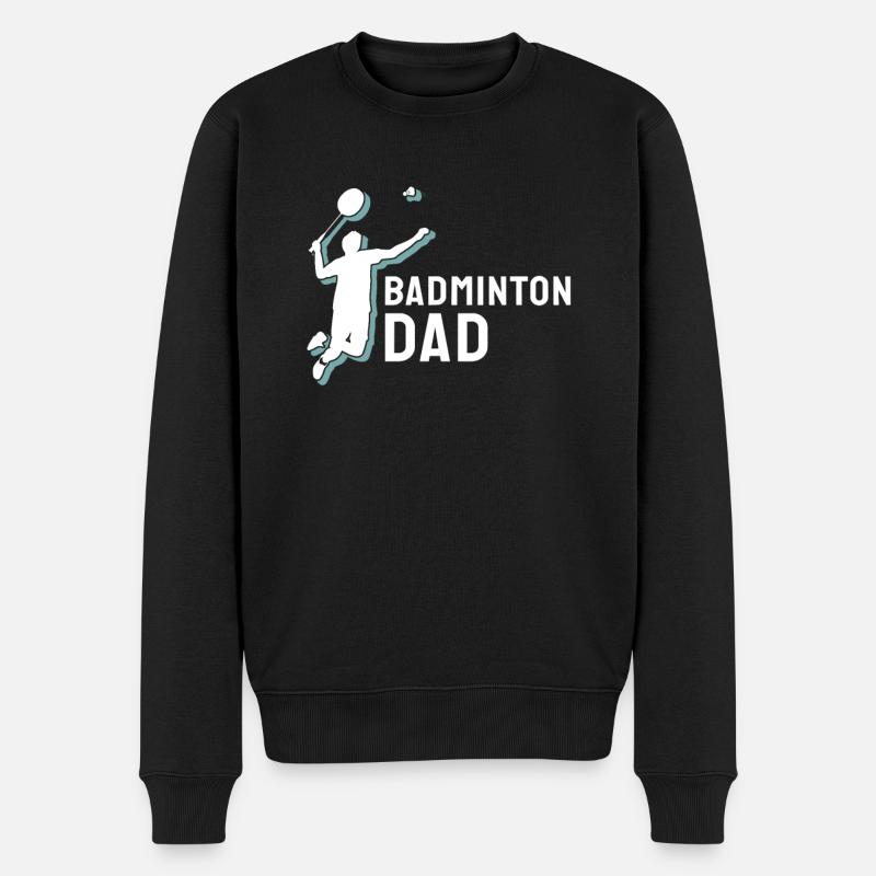 Badminton Badminton Papa - Pull Premium bio Homme - noir