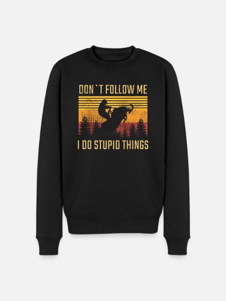 Snowmobiling Snowmobile - Men's Premium Organic Jumper - black