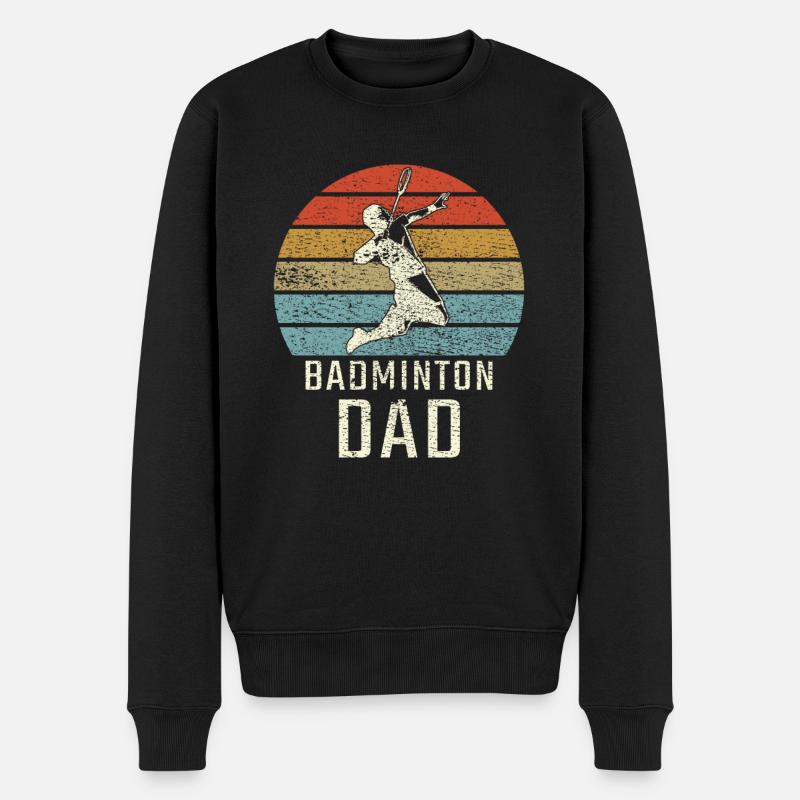Badminton Badminton Papa - Pull Premium bio Homme - noir