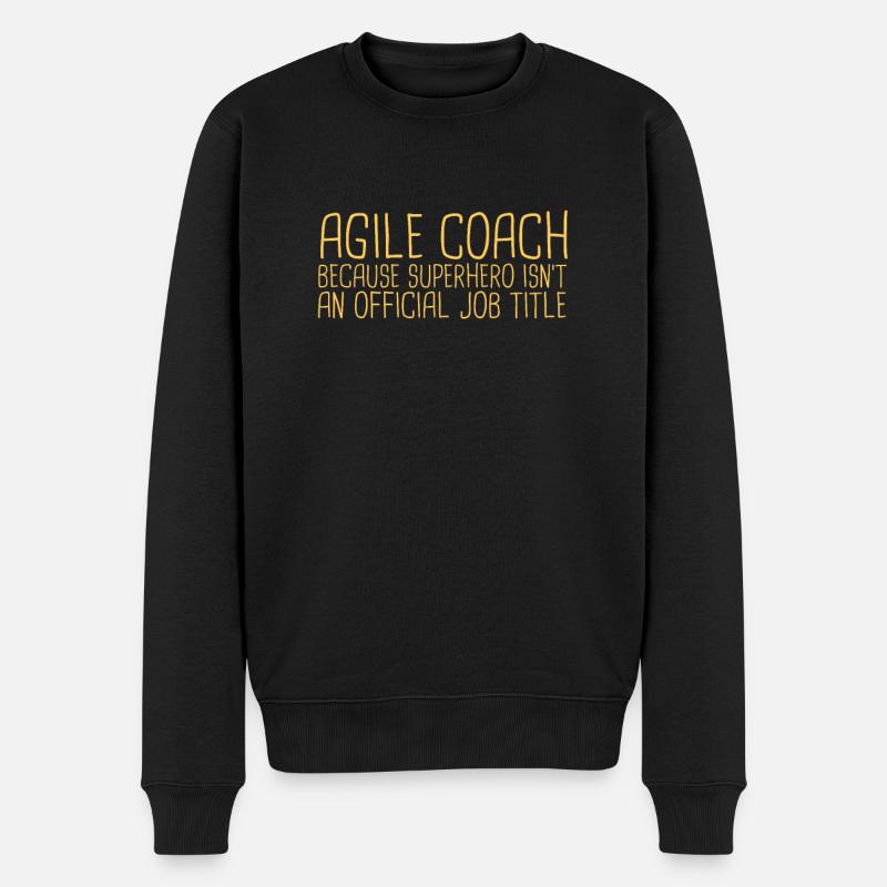 « Agile Coach Superhero | Agile » - Pull Premium bio Homme - noir