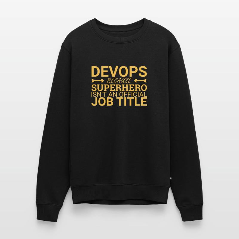 "DevOps Superhero | Software Development" Men's Premium Organic Jumper