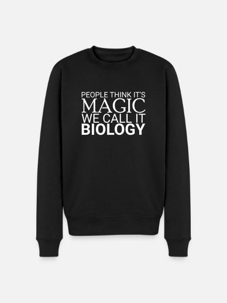 "Biology Magic | Biology" - Men's Premium Organic Jumper - black