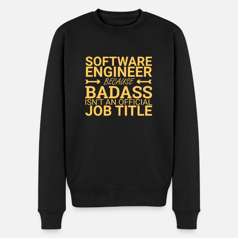 « Ingénieur logiciel Badass | Programmation » - Pull Premium bio Homme - noir