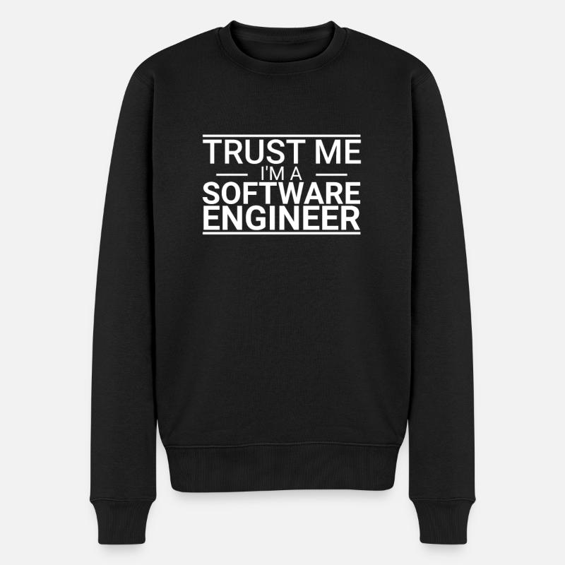 « Software Engineer Trust | Programmation » - Pull Premium bio Homme - noir