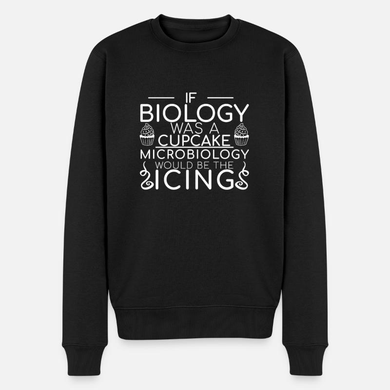 « Microbiologiste Cupcake | Microbiologie » - Pull Premium bio Homme - noir