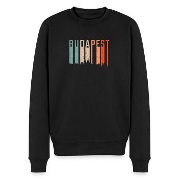 Budapest Ungarn Reise - Männer Premium Bio Pullover - Schwarz - Vorne - Nico (187cm)