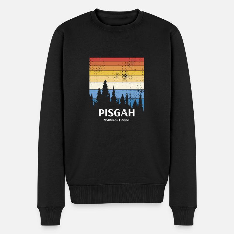 Forêt nationale de Pisgah - Pull Premium bio Homme - noir
