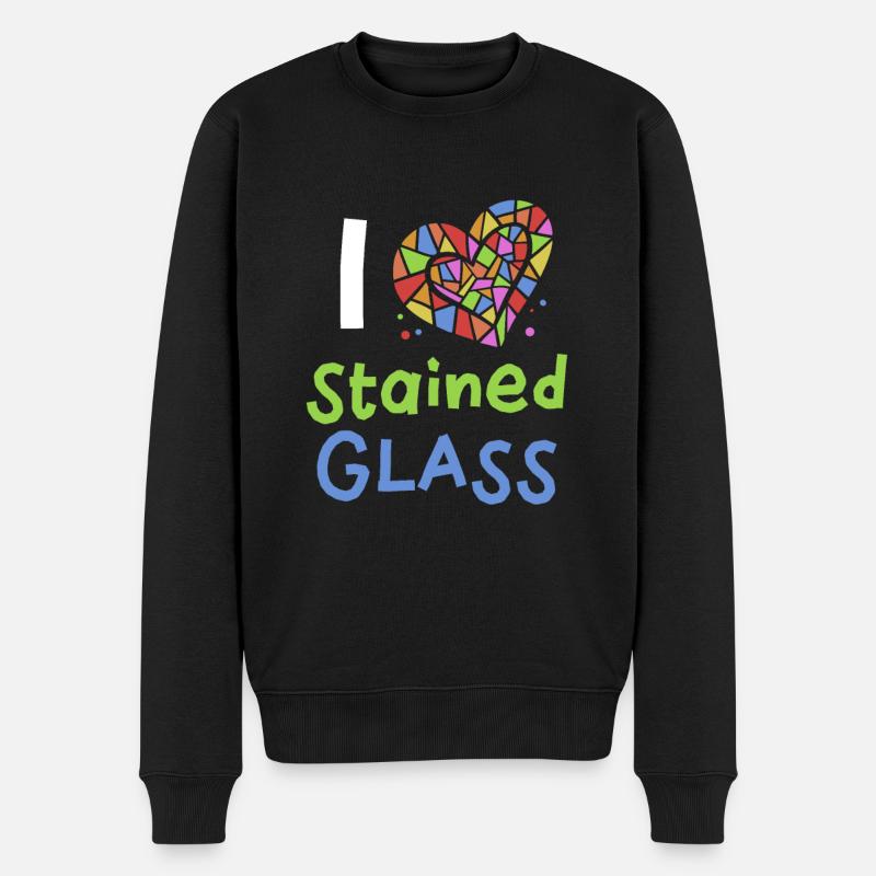 Vitrail - Pull Premium bio Homme - noir