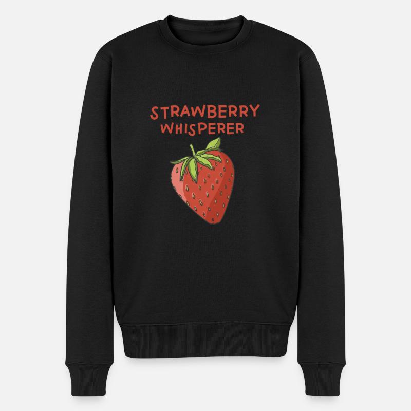 Strawberry Whisperer - Pull Premium bio Homme - noir