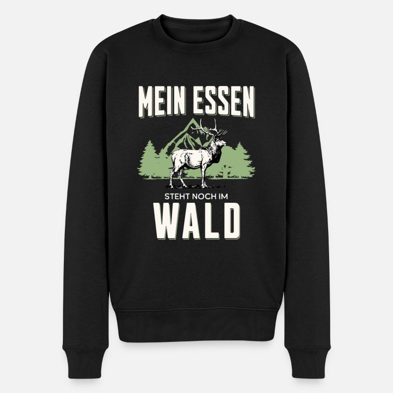 Jagdsprüche Jagdspruch - Männer Premium Bio Pullover - Schwarz