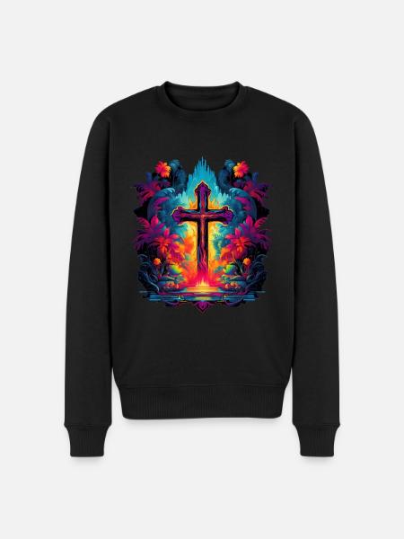Croiser Jésus - Pull Premium bio Homme - noir