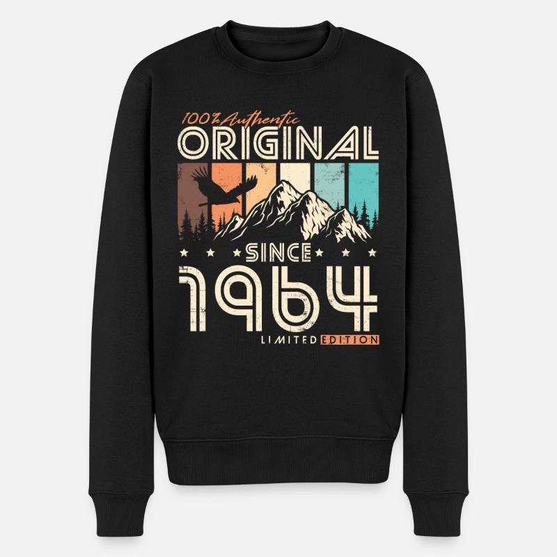 Original 1964 Vintage rétro cadeau d’anniversaire - Pull Premium bio Homme - noir