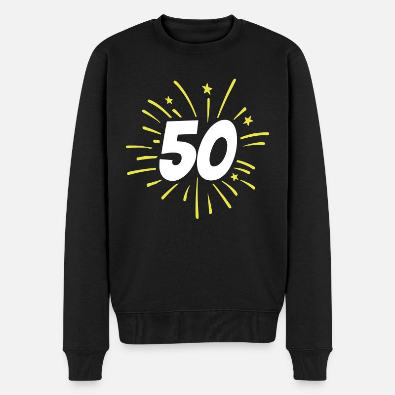 50 ans 50 ans de feux d’artifice - Pull Premium bio Homme - noir