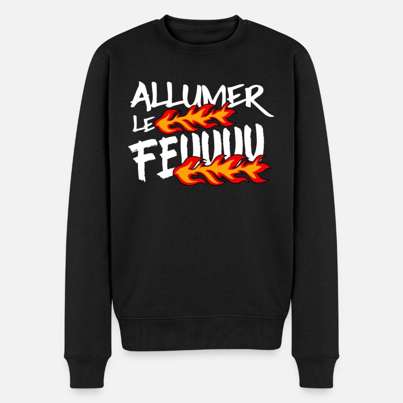 Allumer le feu - Pull Premium bio Homme - noir