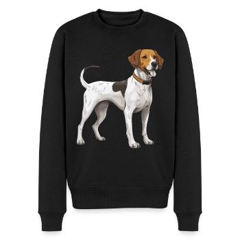 Beagle Hund - Männer Premium Bio Pullover - Schwarz - Vorne - Nico (187cm)