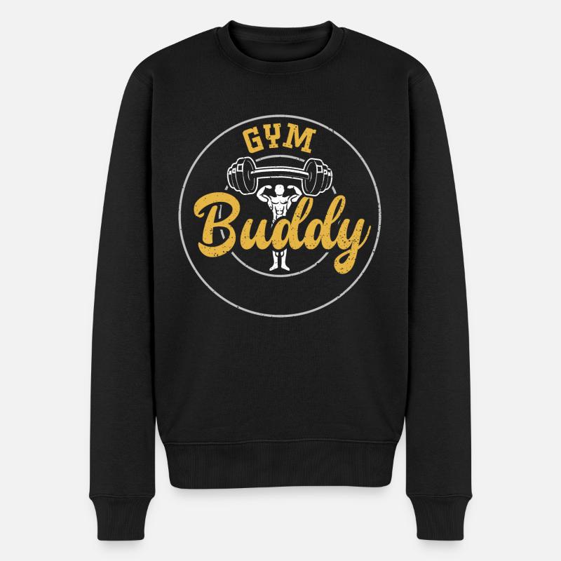 Gym Buddy - Gym - Pull Premium bio Homme - noir