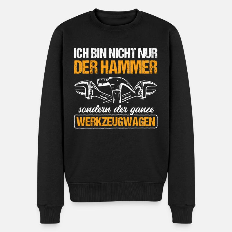 Mechaniker Schrauber - Männer Premium Bio Pullover - Schwarz