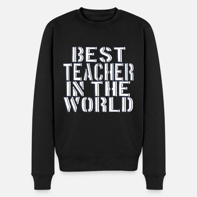 Meilleur professeur du monde - Pull Premium bio Homme - noir