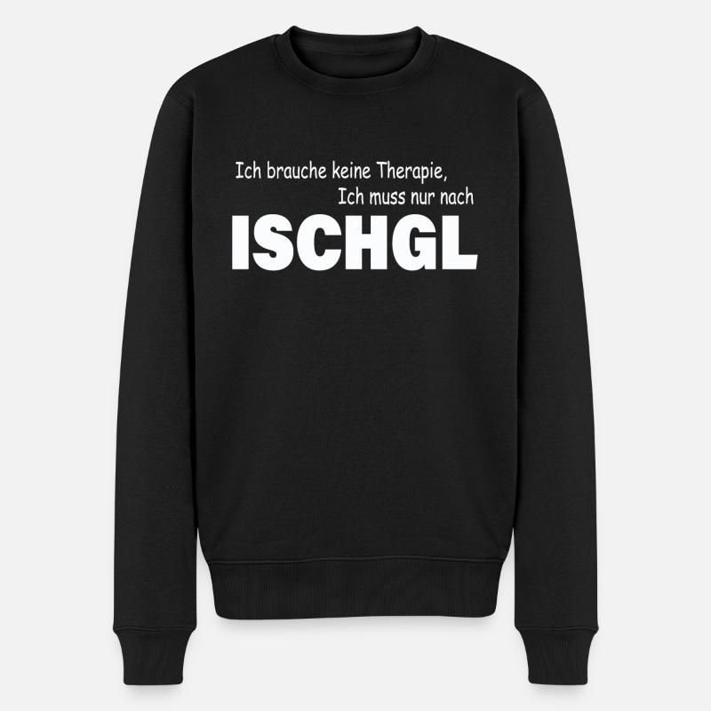 Thérapie ISCHGL - Pull Premium bio Homme - noir
