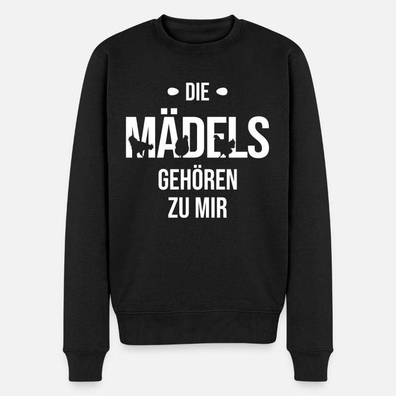 Geflügel Hahn Hühner - Männer Premium Bio Pullover - Schwarz