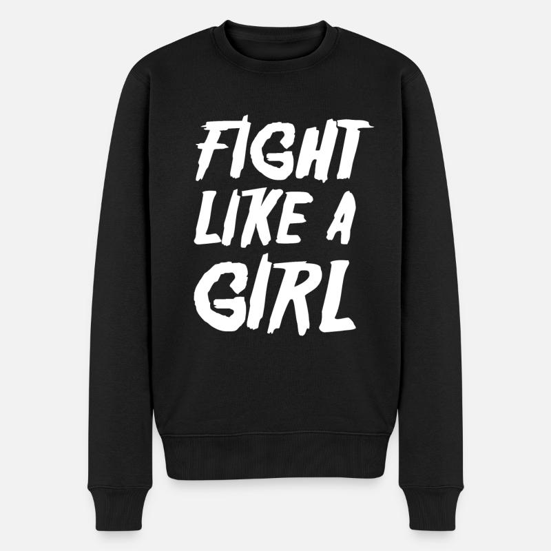 Combattez comme une fille - Pull Premium bio Homme - noir