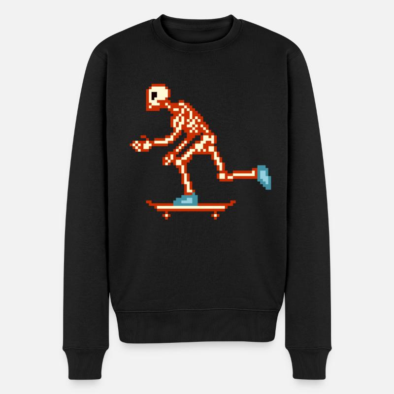 SKELETON SKATER 2 - Pull Premium bio Homme - noir
