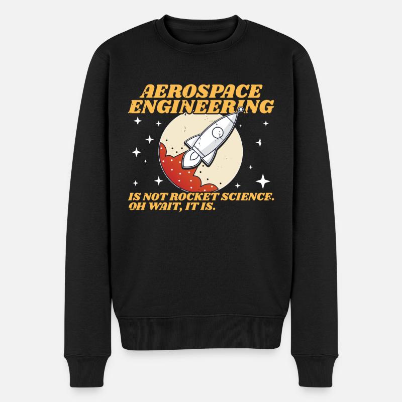 Aerospace Engineering Fun Engineer Student - Men's Premium Organic Jumper - black