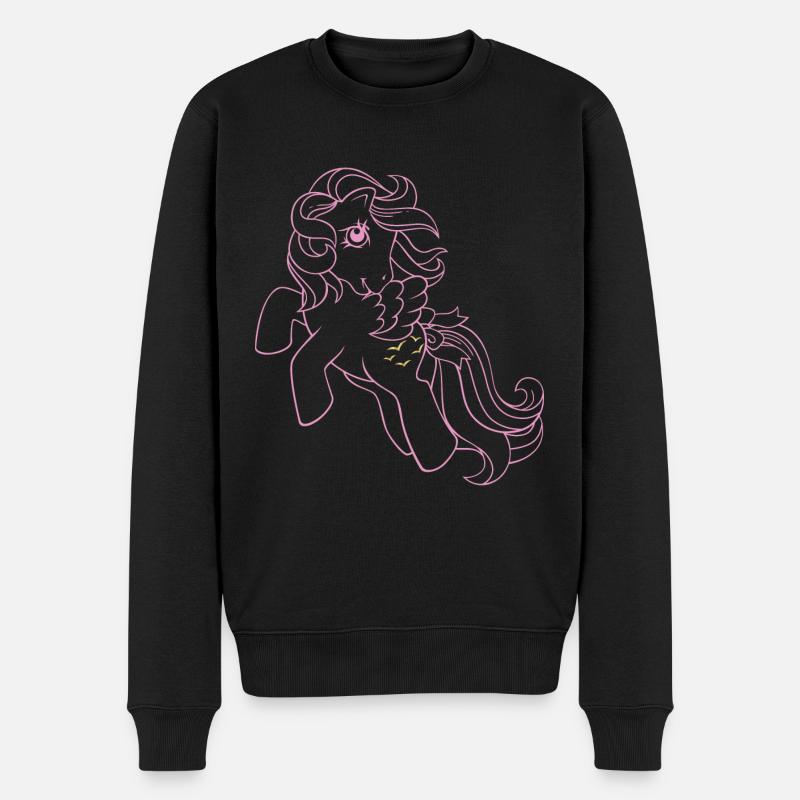 My Little Pony Retro Poney Rose - Pull Premium bio Homme - noir