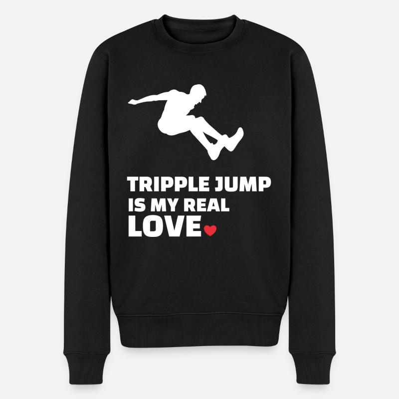 J’adore le triple saut - Pull Premium bio Homme - noir