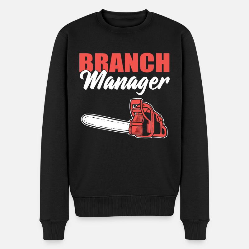 Branch Manager Holzfäller - Männer Premium Bio Pullover - Schwarz