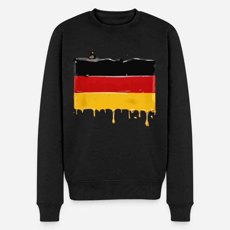 DRAPEAU DE L’ALLEMAGNE DRAPEAU ALLEMAND - Pull Premium bio Homme - noir