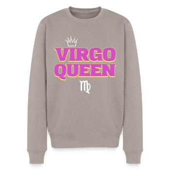 Virgo Queen Astrologen - Männer Premium Bio Pullover - Taupe - Vorne - Nico (187cm)