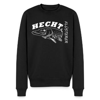 Hecht - Männer Premium Bio Pullover - Schwarz - Vorne - Nico (187cm)