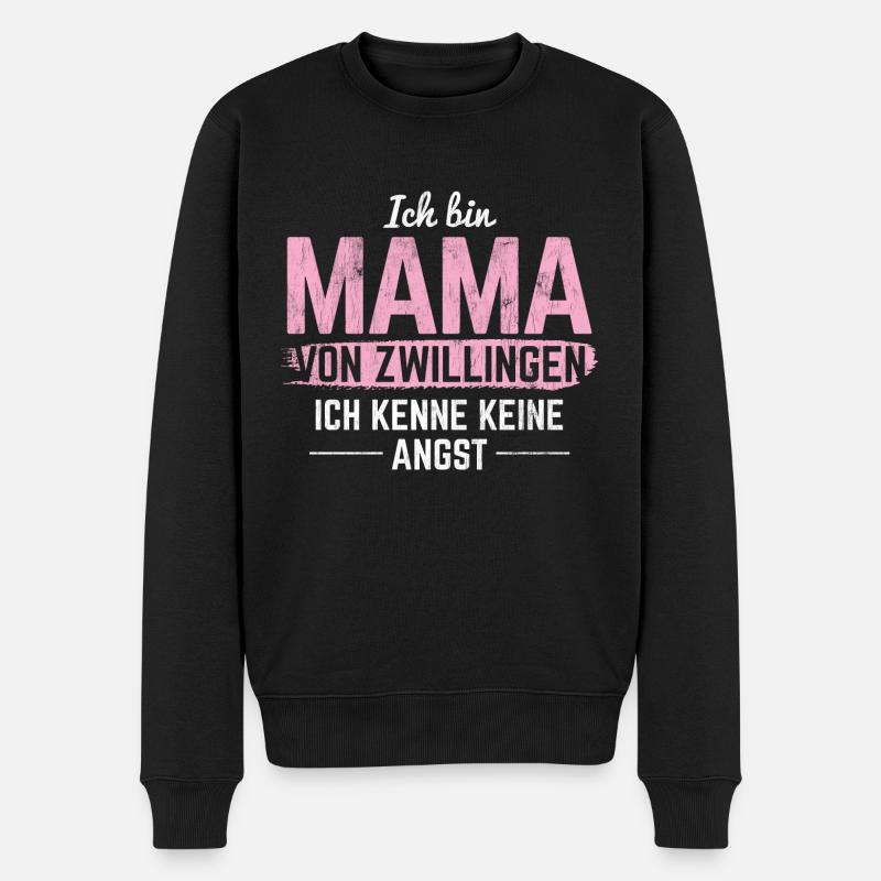 Zwillinge Geschenk Zwilling - Männer Premium Bio Pullover - Schwarz
