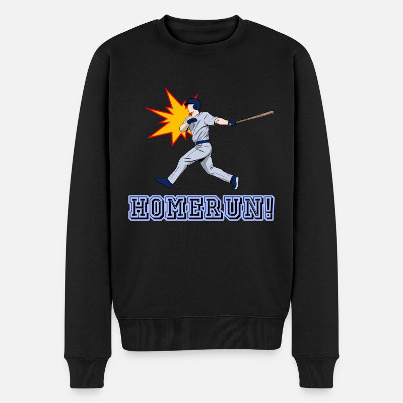 Baseball à coups de circuit - Pull Premium bio Homme - noir