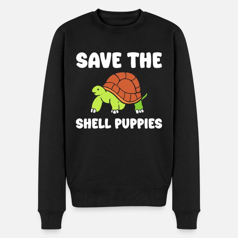 Schildkröteliebhaber Tierarzt - Männer Premium Bio Pullover - Schwarz