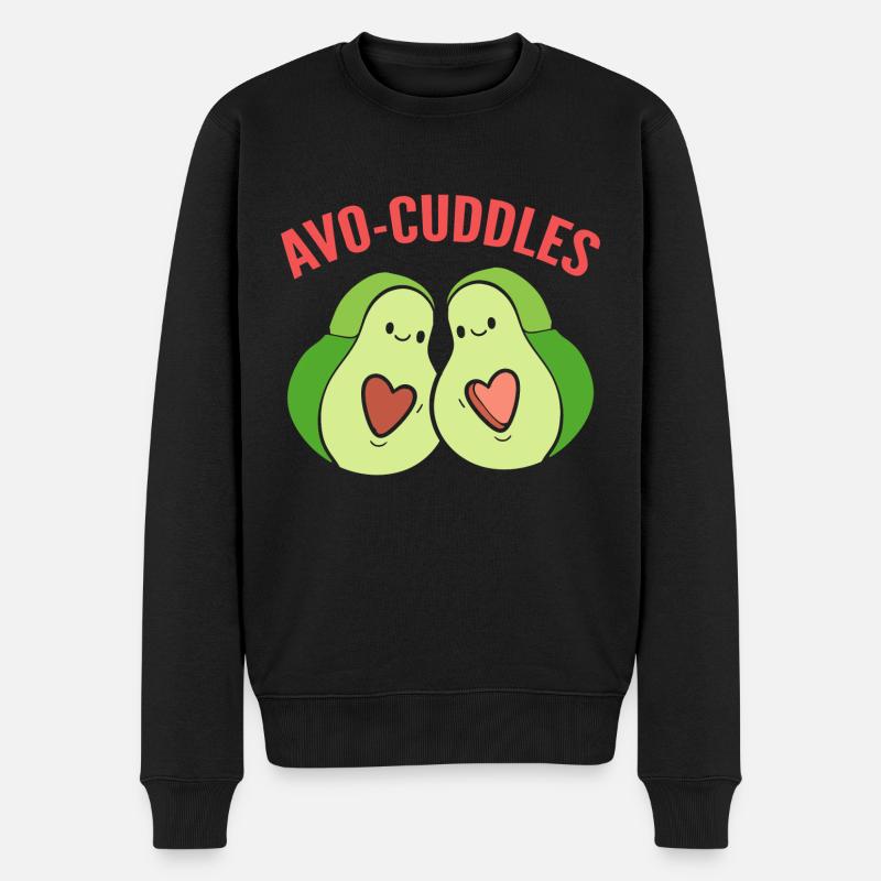 Avo-Cuddles Smoothie Mixer - Männer Premium Bio Pullover - Schwarz