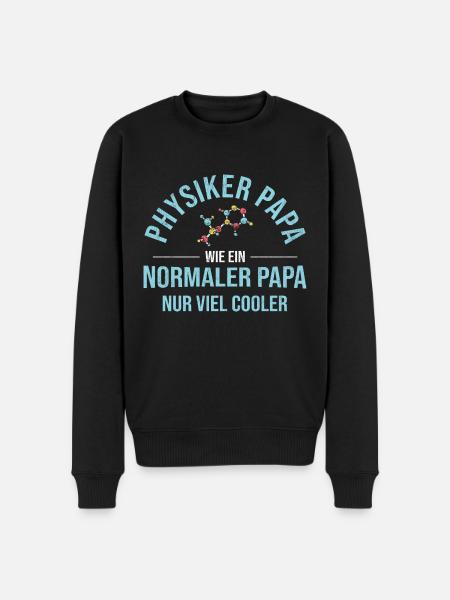 Physik Nerd - Männer Premium Bio Pullover - Schwarz