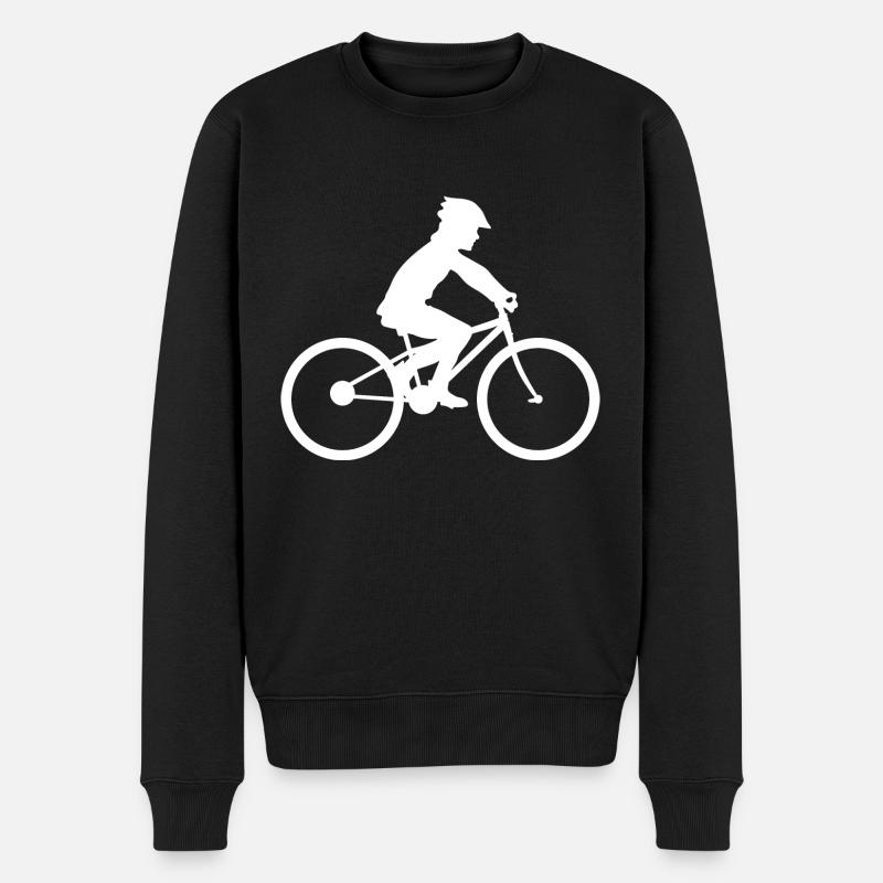 Fahrrad - Männer Premium Bio Pullover - Schwarz