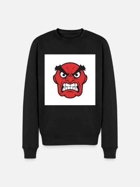 Expressive rage: A powerful display - Men's Premium Organic Jumper - black