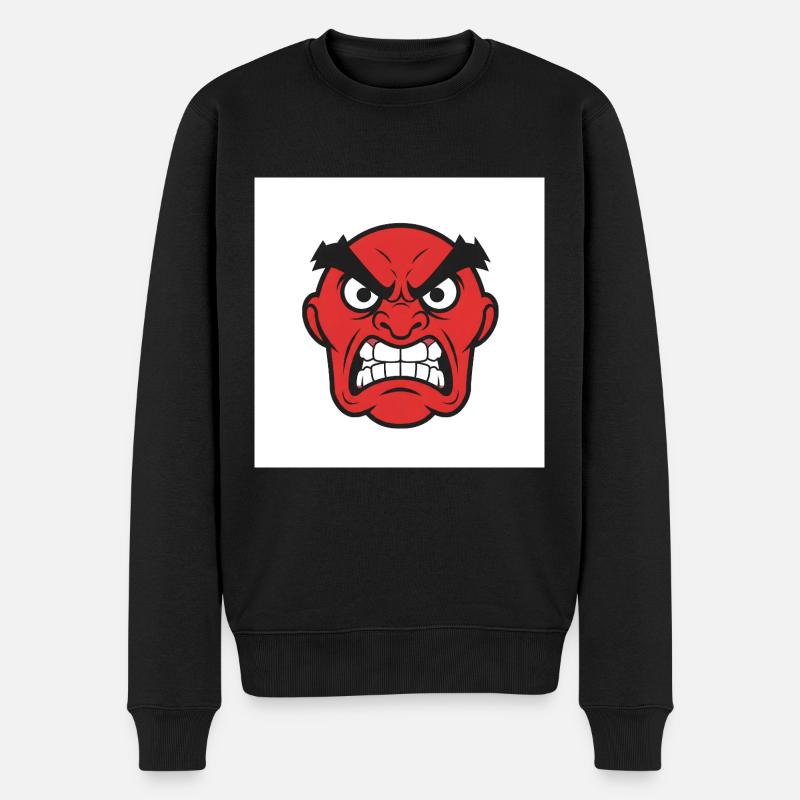 Rage expressive : une démonstration puissante - Pull Premium bio Homme - noir