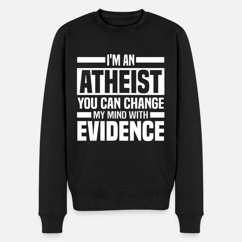 Ateister Gaveideer | Antireligiøs ateisme - Økologisk premium-sweatshirt til mænd - sort
