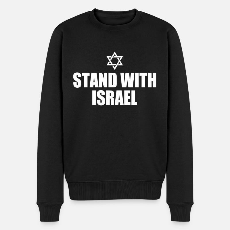Stand with israel - Pull Premium bio Homme - noir